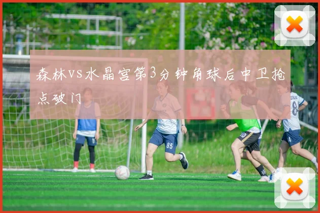 森林vs水晶宫第3分钟角球后中卫抢点破门